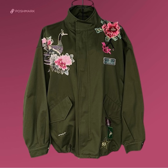 Zara Jackets & Blazers - 💖 Zara Woman Embroidered Utility Jacket 💖